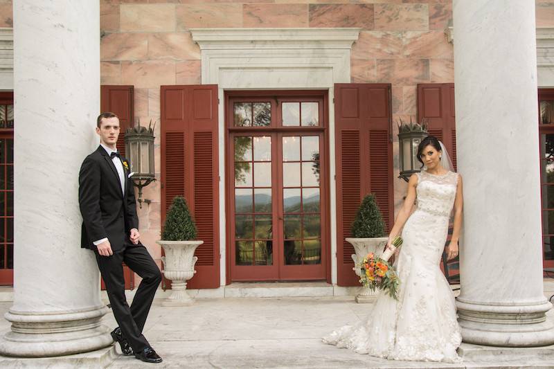 Groom and bride