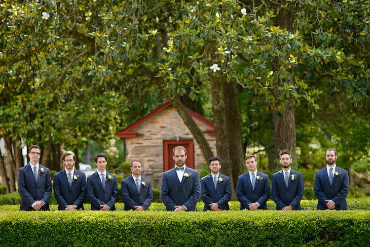 Groom and his groomsmen