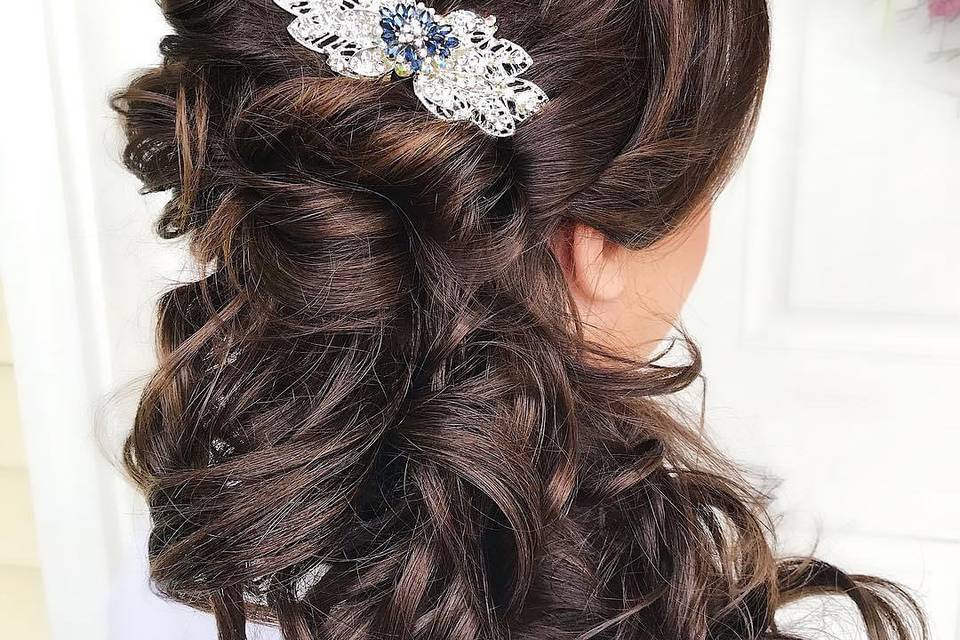 Side Swept updo