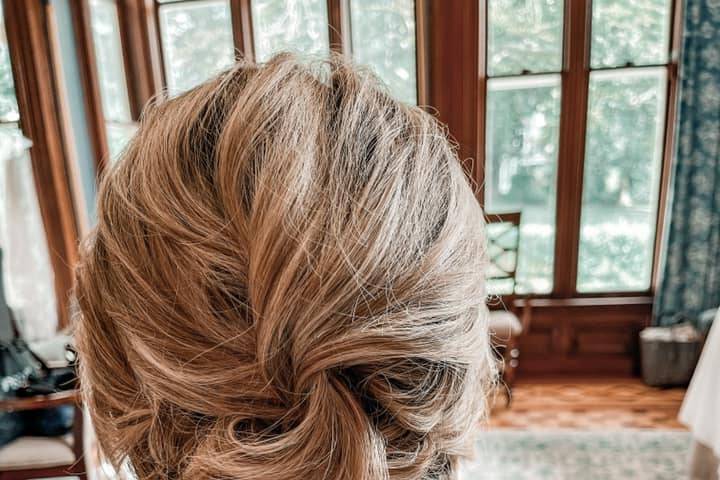 Elegant textured updo