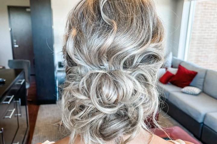 Elegant textured updo