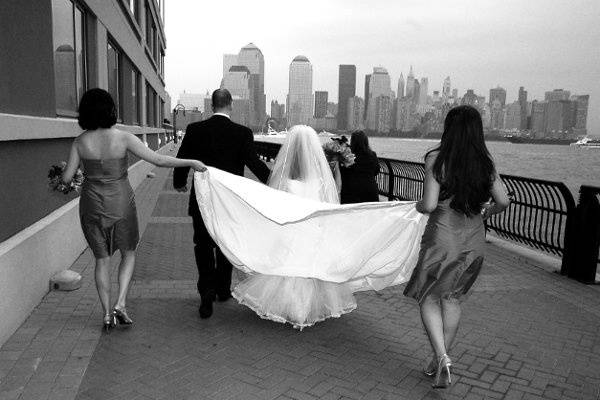 NYC skyline Wedding photos