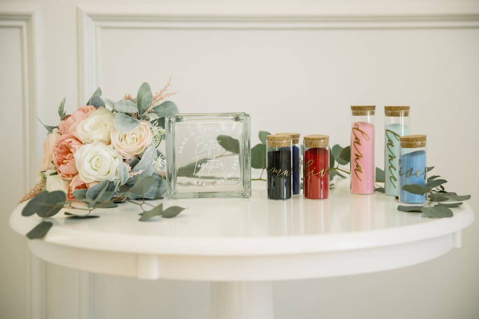 Sand Ceremony Table Setup