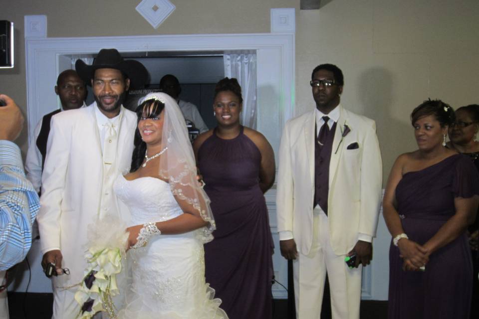 bride with her family