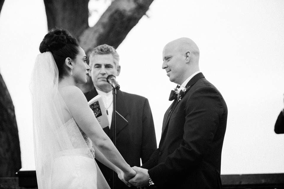 One of the great moments in a wedding is when the couple are truly present to the words and occasion of their vows