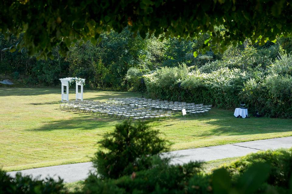 Outdoor wedding venue