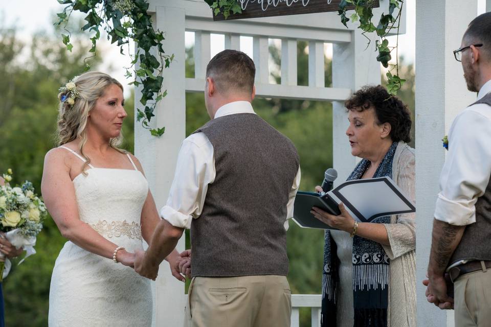 Officiant leading the ceremony