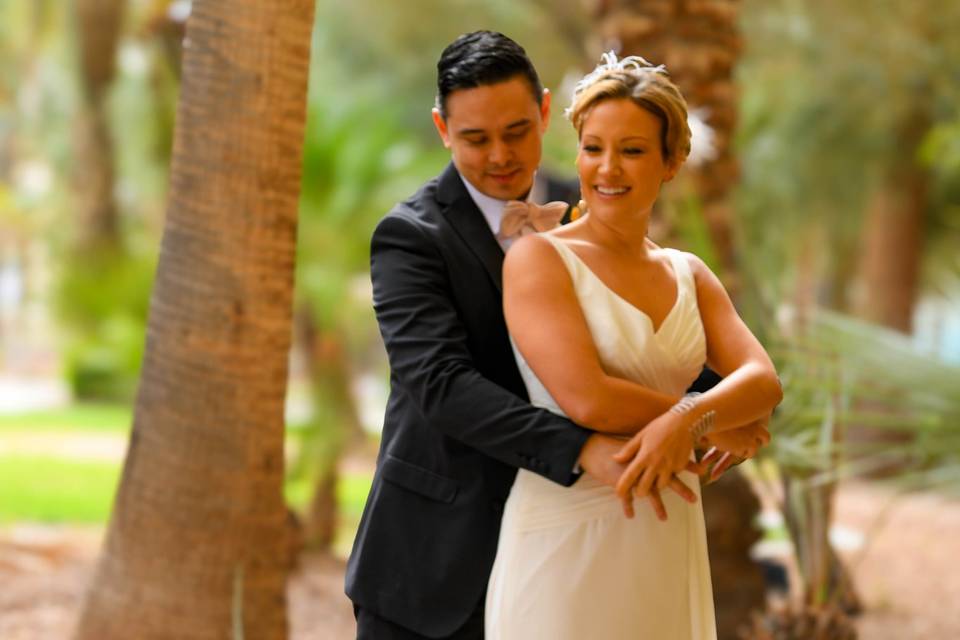 Bride and groom