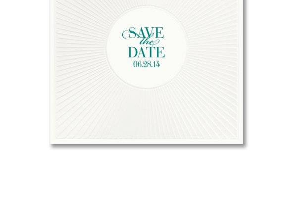 Vera Wang Embossed Radiant Circle Square Save the Date Folders85-85366