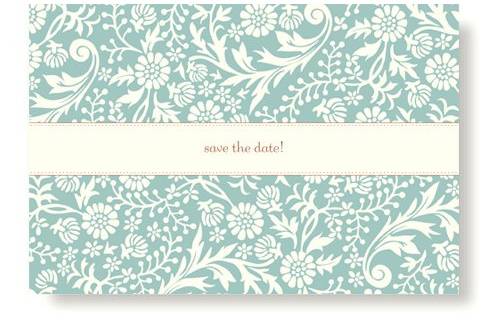 Vera Wang Garden Print Save the Date Photo Folder