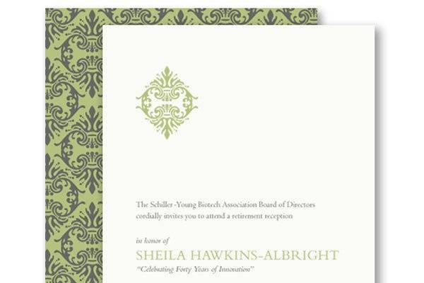 Vera Wang Empress Jewel Print Digital Party Invitations