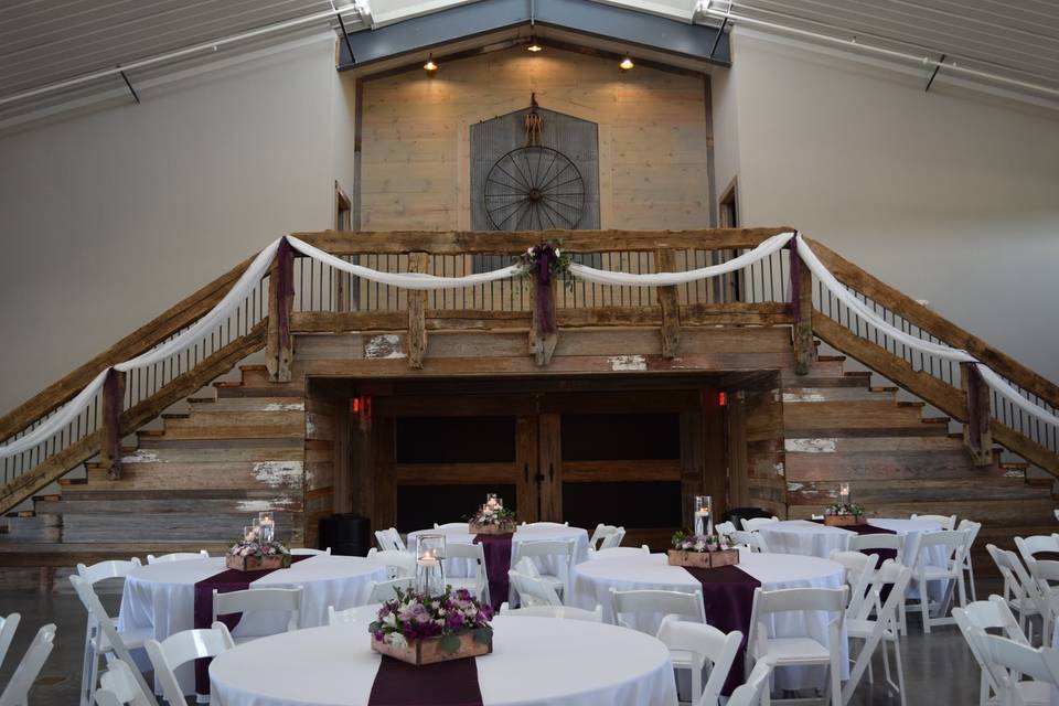 Grand Barn Wood Staircase