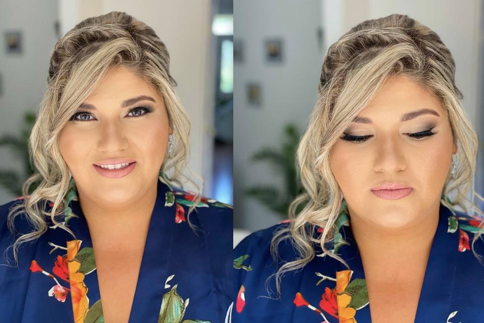 Stunning hair and makeup
