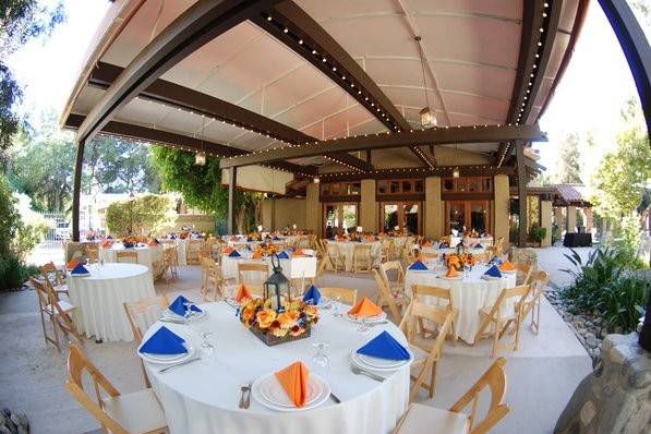 Wedding reception area