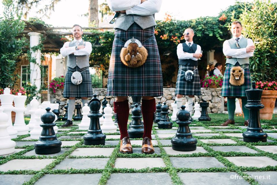 Scottish wedding in Ravello