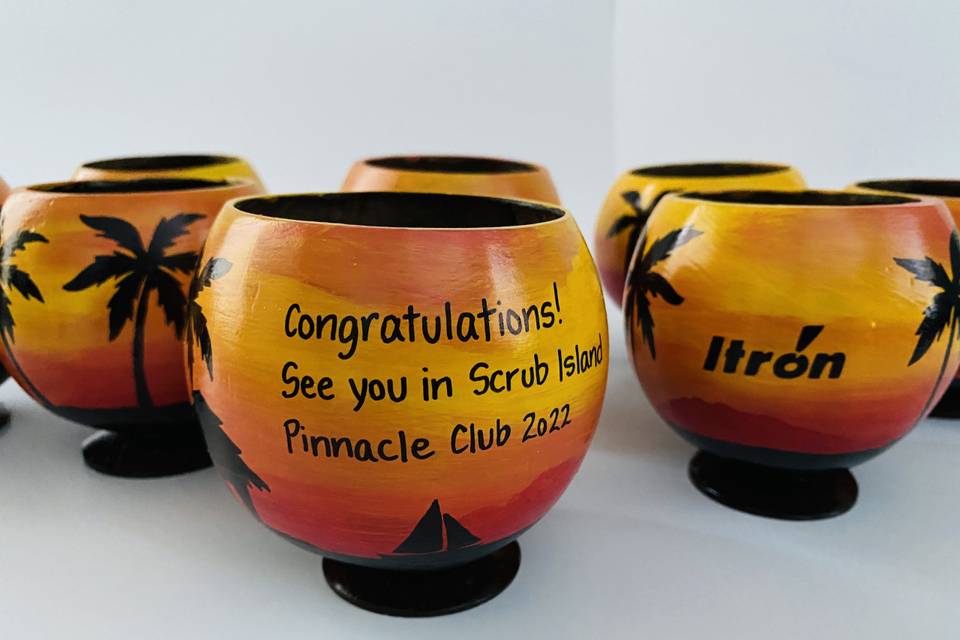 Coconut cups with any design