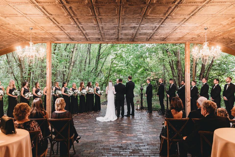 Artisan Barn Patio Ceremony