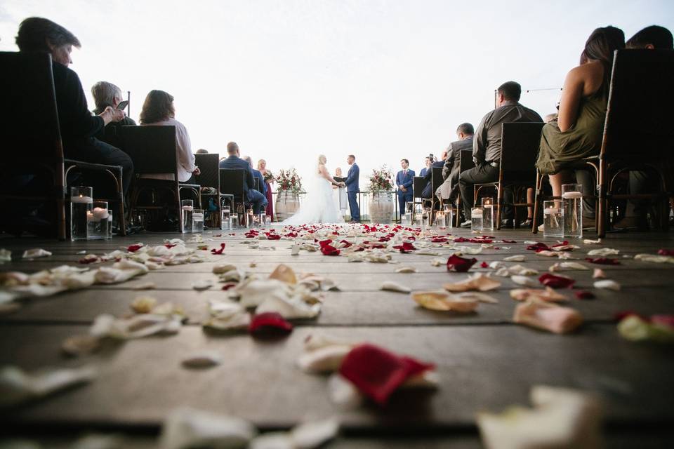 Petals on the aisle