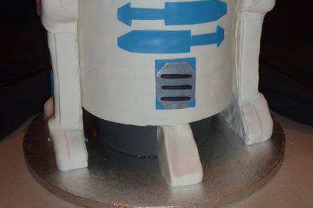 This was a wedding cake for a Star Wars bride and groom