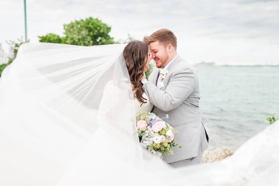 Gorgeous couple, stunning view