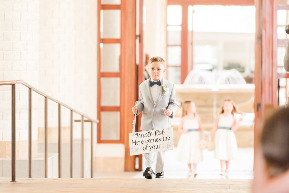 (adorable) ring bearer