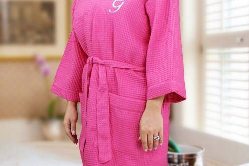 Embroidered Initial Robe