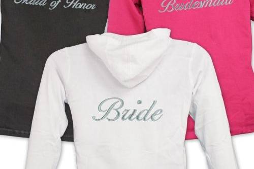 Embroidered Bridal Party Ladies Hoodie