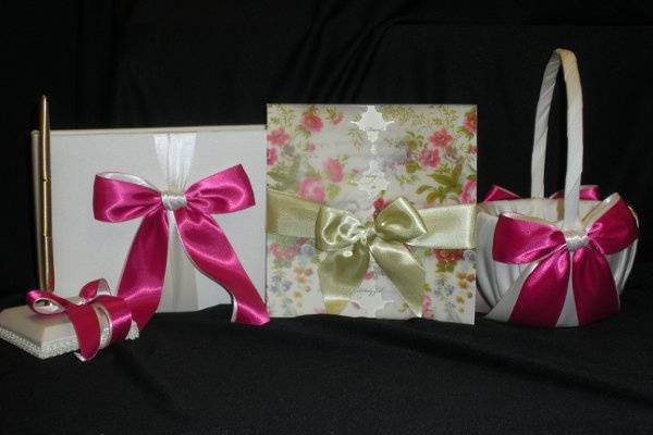 Wedding invite ribbons