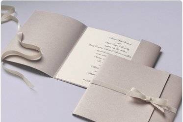 Simple nude wedding invite