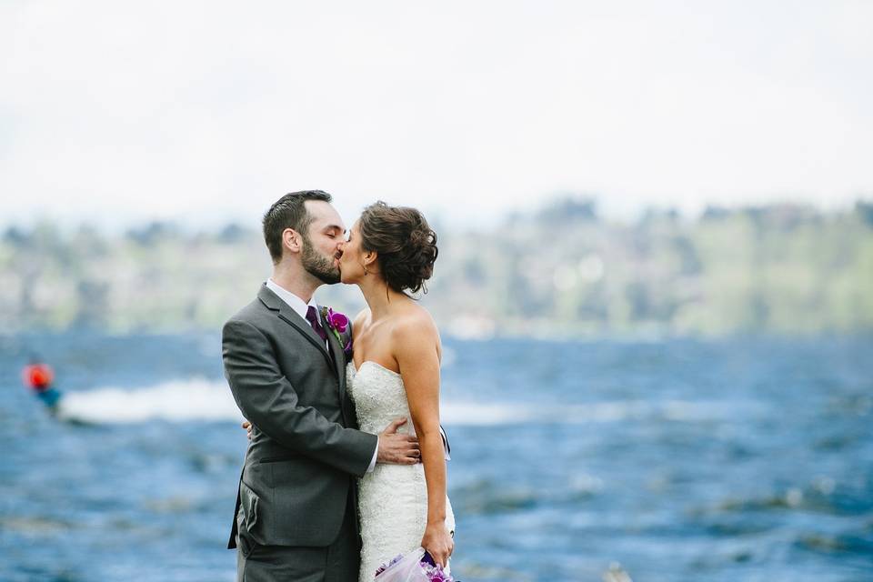 Lakeside wedding