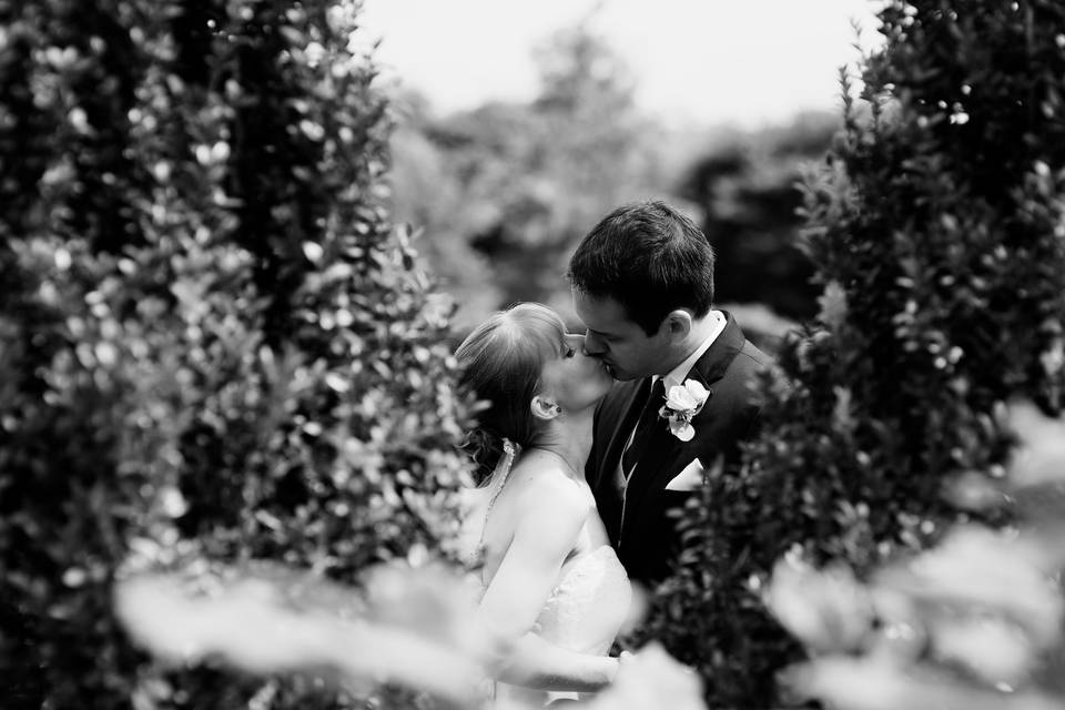 Aksana and Chris's Paul J. Ciener Botanical Gardens Wedding | Kernersville, NC | ©Glessner Photography