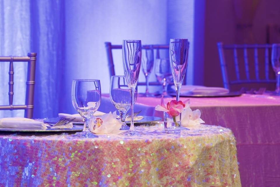 Wedding table setting