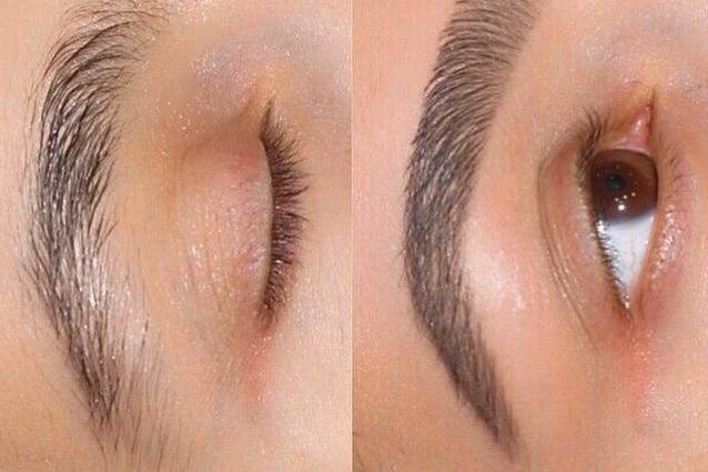 Brow wax and tint