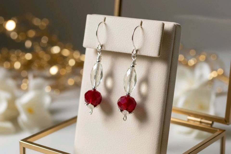 Classic red & crystal