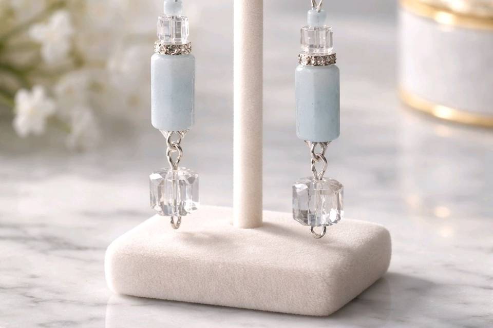 Light blue stone & crystal