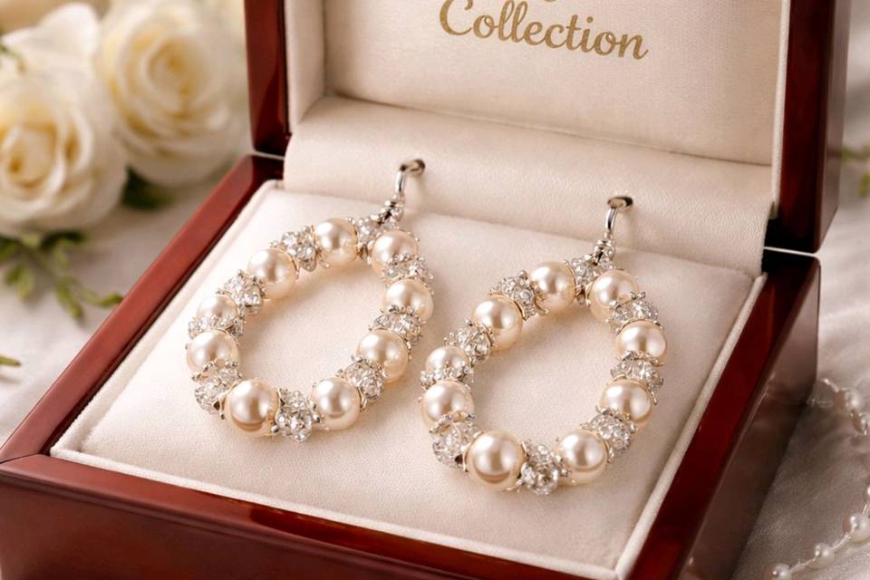 Classic silver and pearls