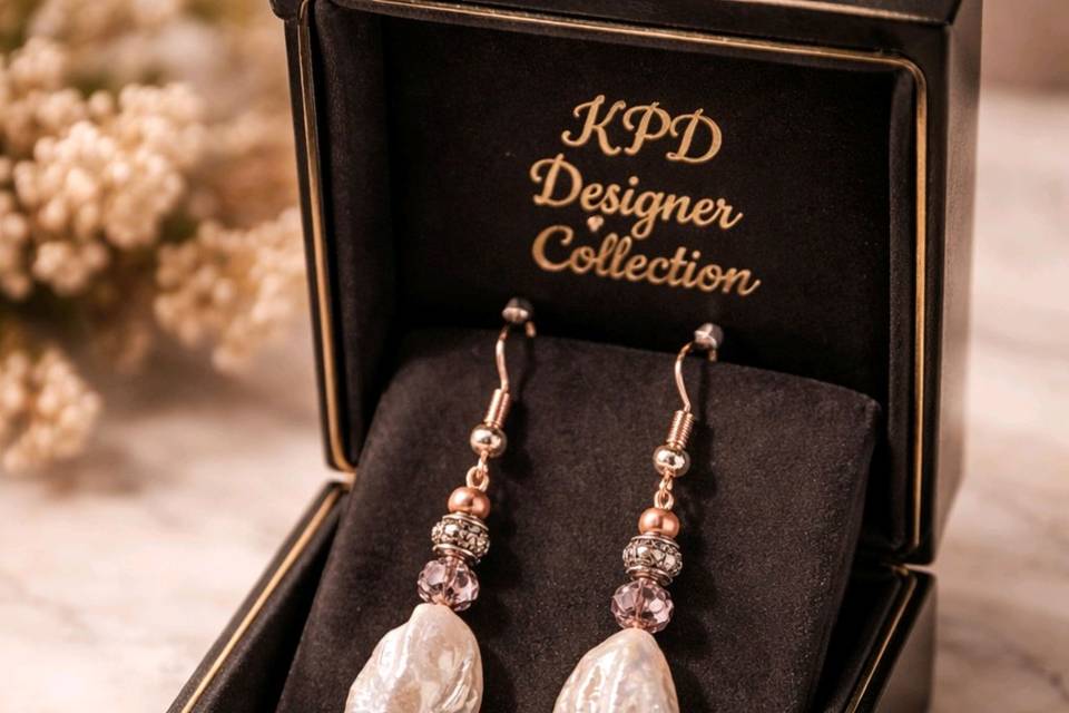 Baroque pearl dangle