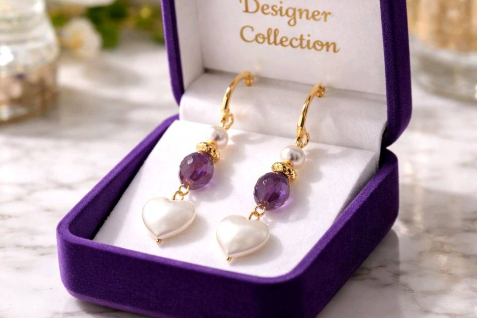 Amethyst and mother of pearl