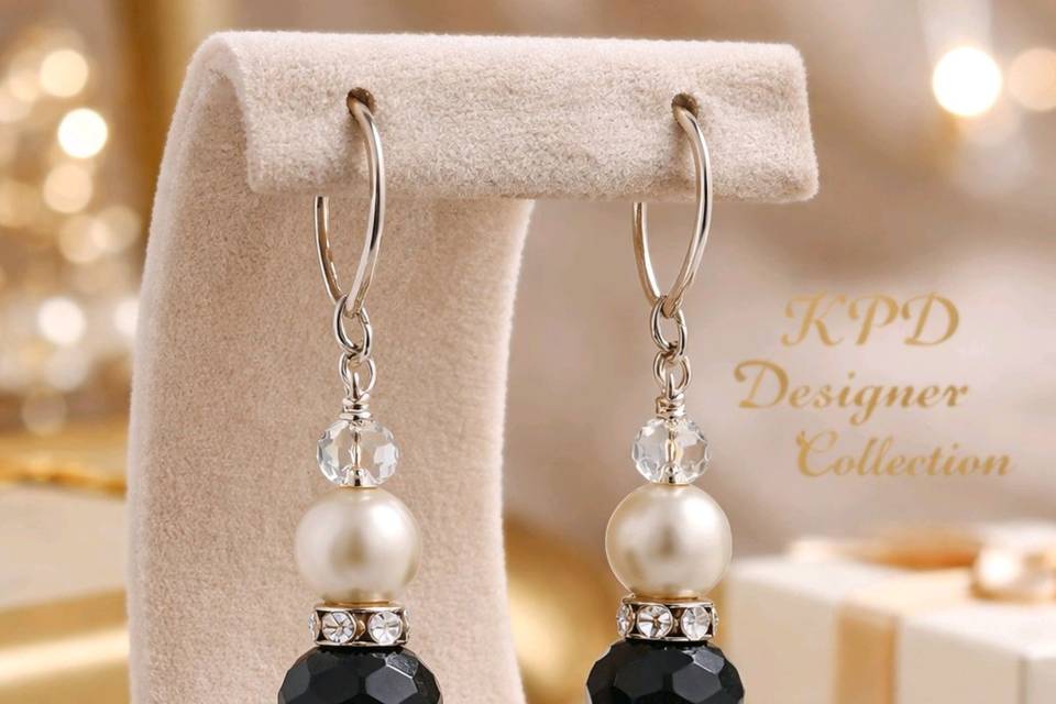 Black & silver crystals