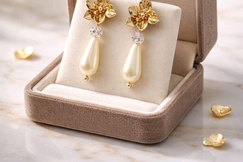 Pearl drops & lotus post