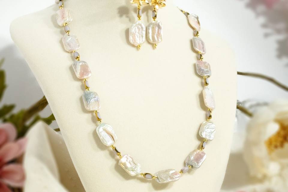 Iridescent Baroque pearls