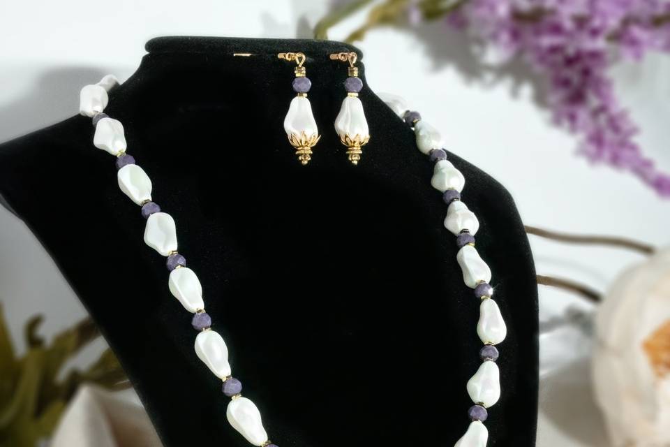 Pearl and smokey purple