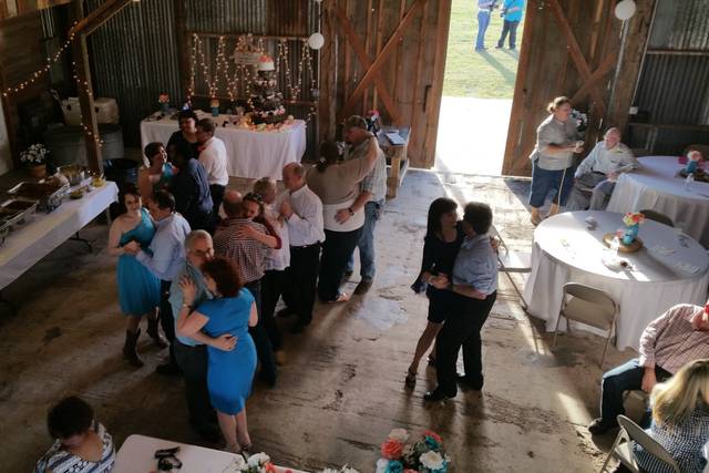 Guests dancing