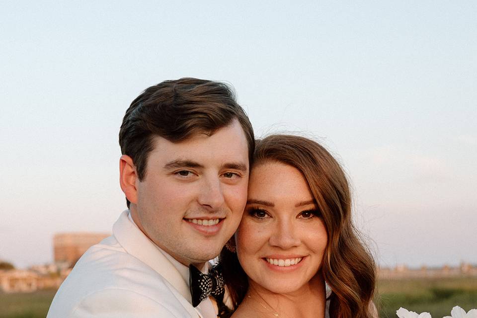 Lowcountry wedding couple