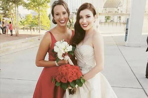 Bride and friend