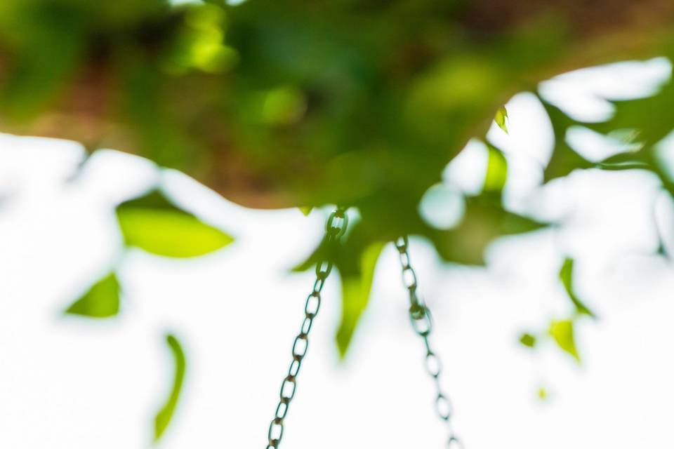 Wedding hanging decoration detail