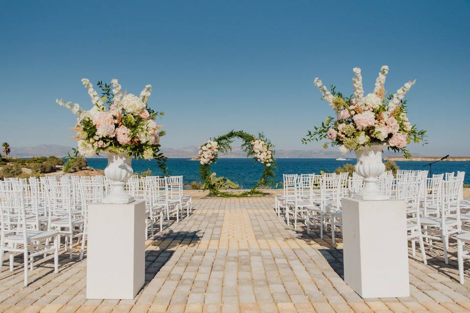 Sea-view Wedding in Paros