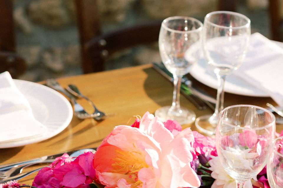 Peonies and Bougainvilleas