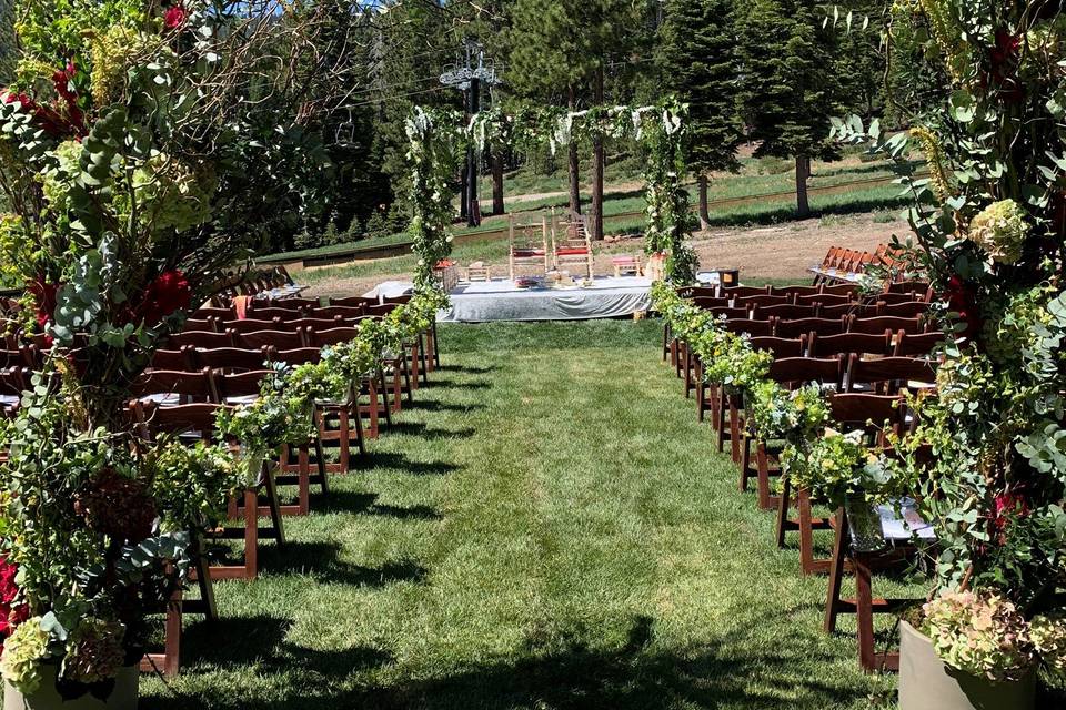 Summer wedding in The Meadows