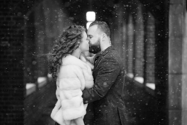 Winter wedding in rochester ny